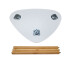 Mesa ratona de madera blanca estilo nórdico 60x40x45cm Mesa Ratona De Madera Blanca Estilo Nórdico 60x40x45cm