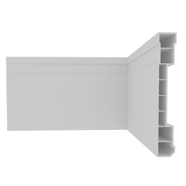 ZOCALO EN PVC BLANCO 15mm - 0.10X2.40ml. Zocalo En Pvc Blanco 15mm - 0.10x2.40ml.