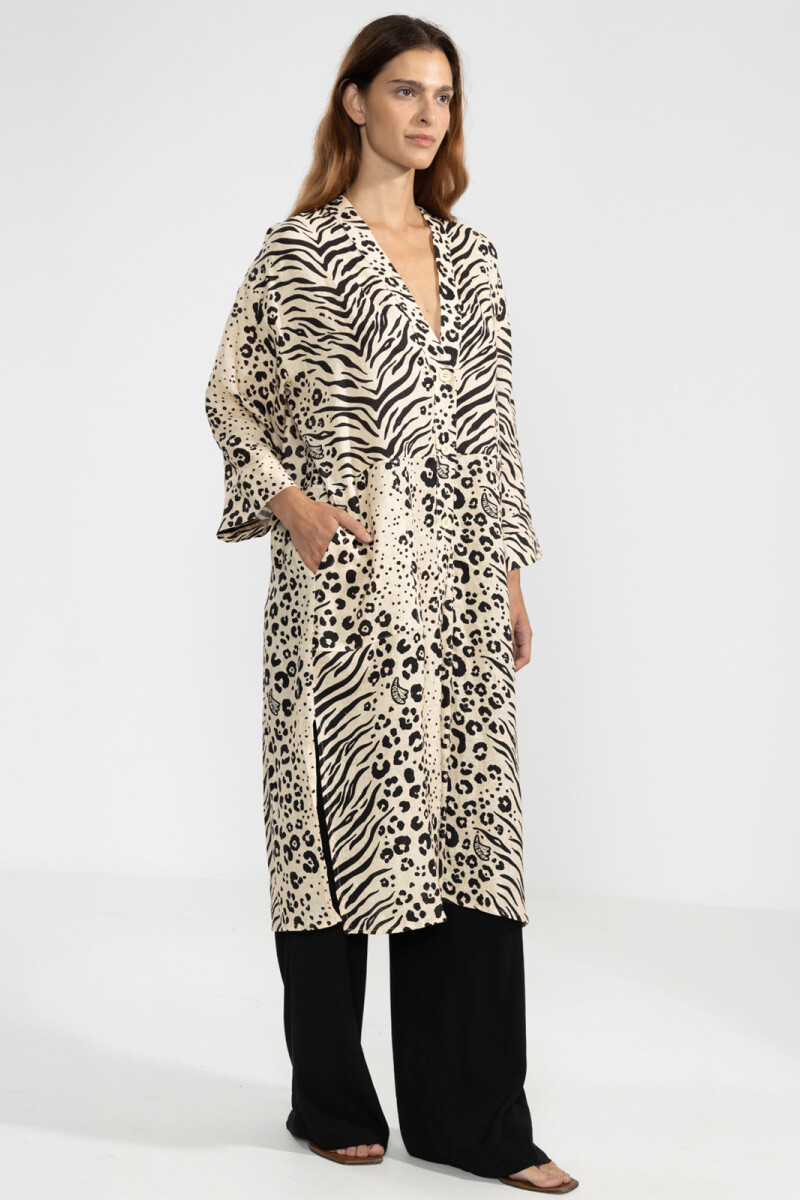 NICKY LONG SHIRT Feline Cream
