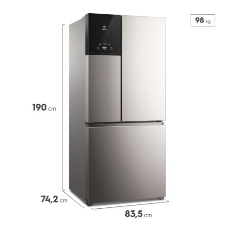 HELADERA ELECTROLUX 633-LITROS GRIS IM8S