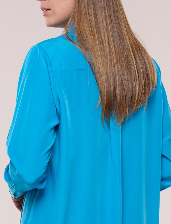 Camisa Satén TURQUESA