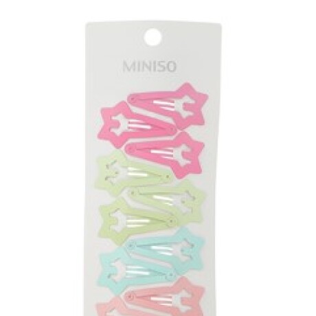 Clip estrellita 10pcs rosa