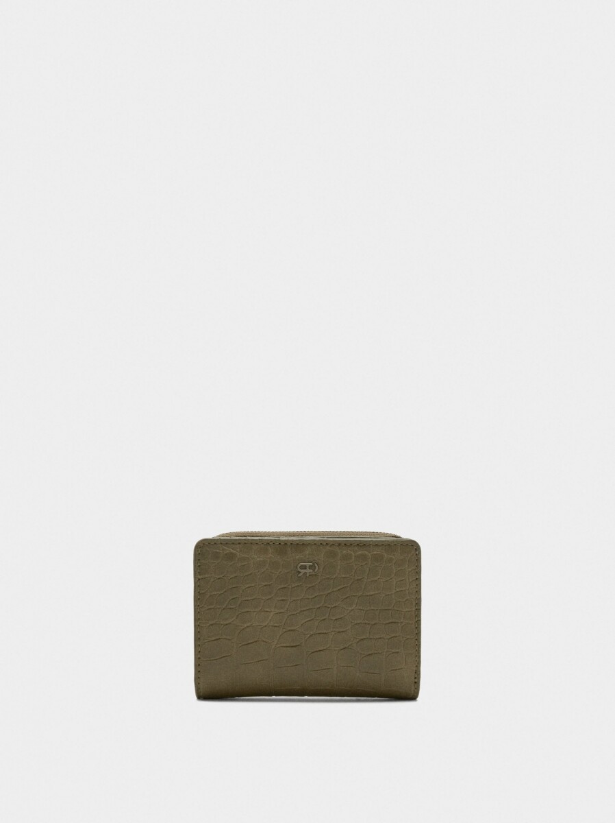 Cartera Estampado Animal S - caqui 