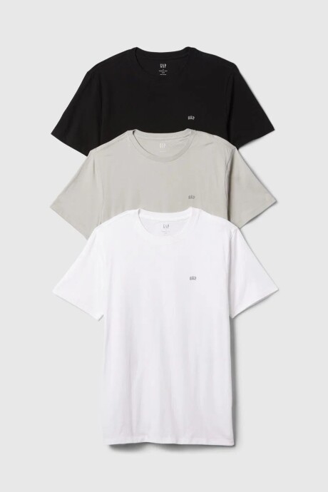 Remeras Mini Logo Pack X3 Hombre Multi 1Cc