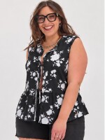 Blusa Paloma Negro flor