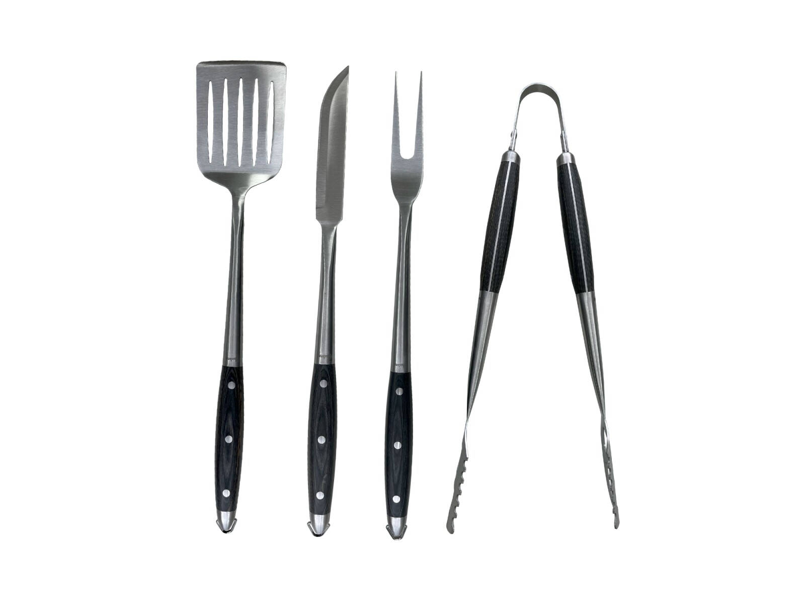 Set Para Parrilla 4 Piezas Linea Hudson Asador 