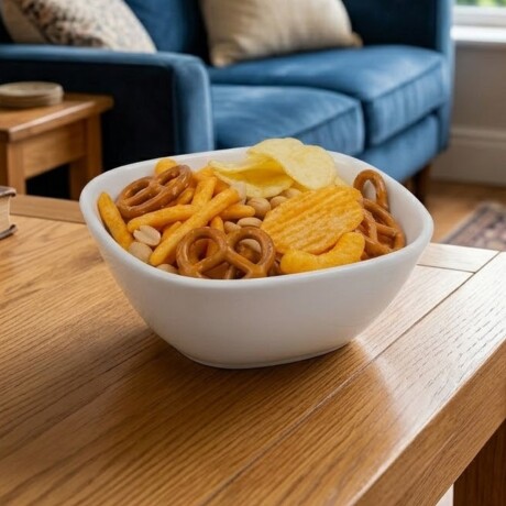 Bowl semi cuadrado 350ml Opalina BLANCO