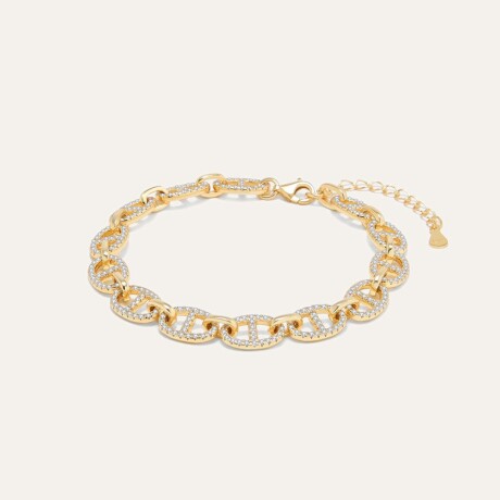 Pulsera Justine - Plata y Baño de Oro Pulsera Justine - Plata y Baño de Oro