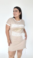 Vestido Solenne Beige