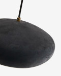 Lámpara de techo Inda de metal con acabado negro Ø 30 cm