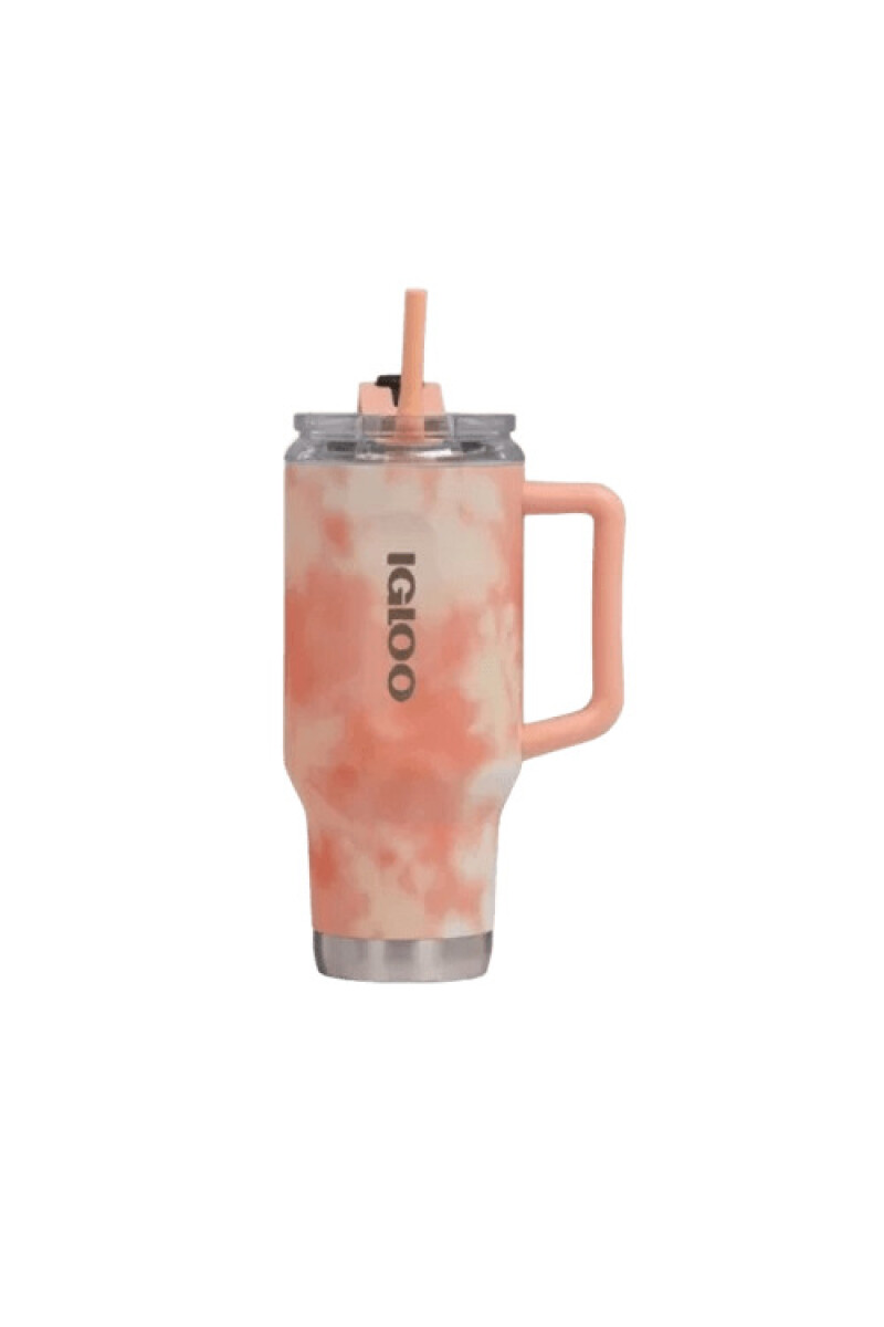 IGLOO TERMO 950ML C/PAJITA NARANJA