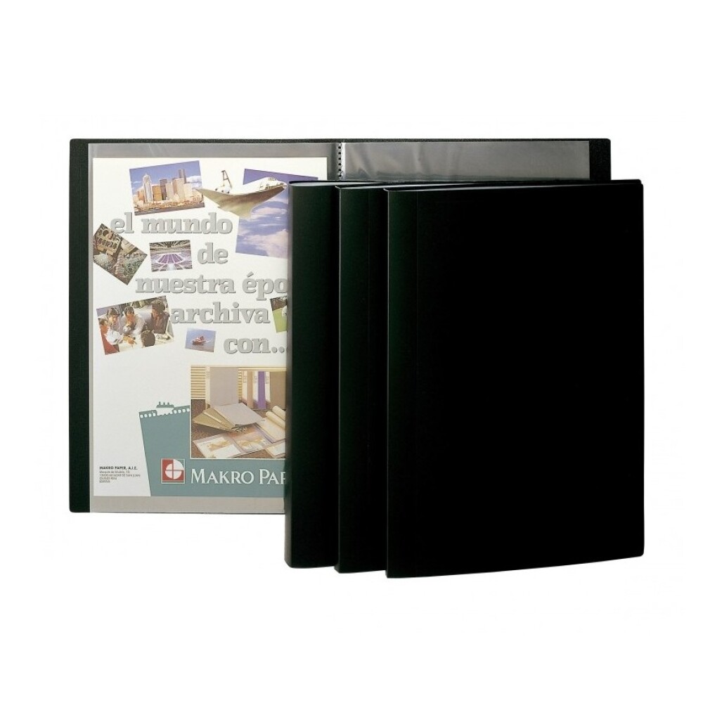 Carpeta C/Fundas A4 20H Negro Plus Office #Carpeta C/Fundas A4 20H Negro Plus Office