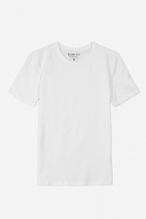 Remera básica SLIM FIT BLANCO