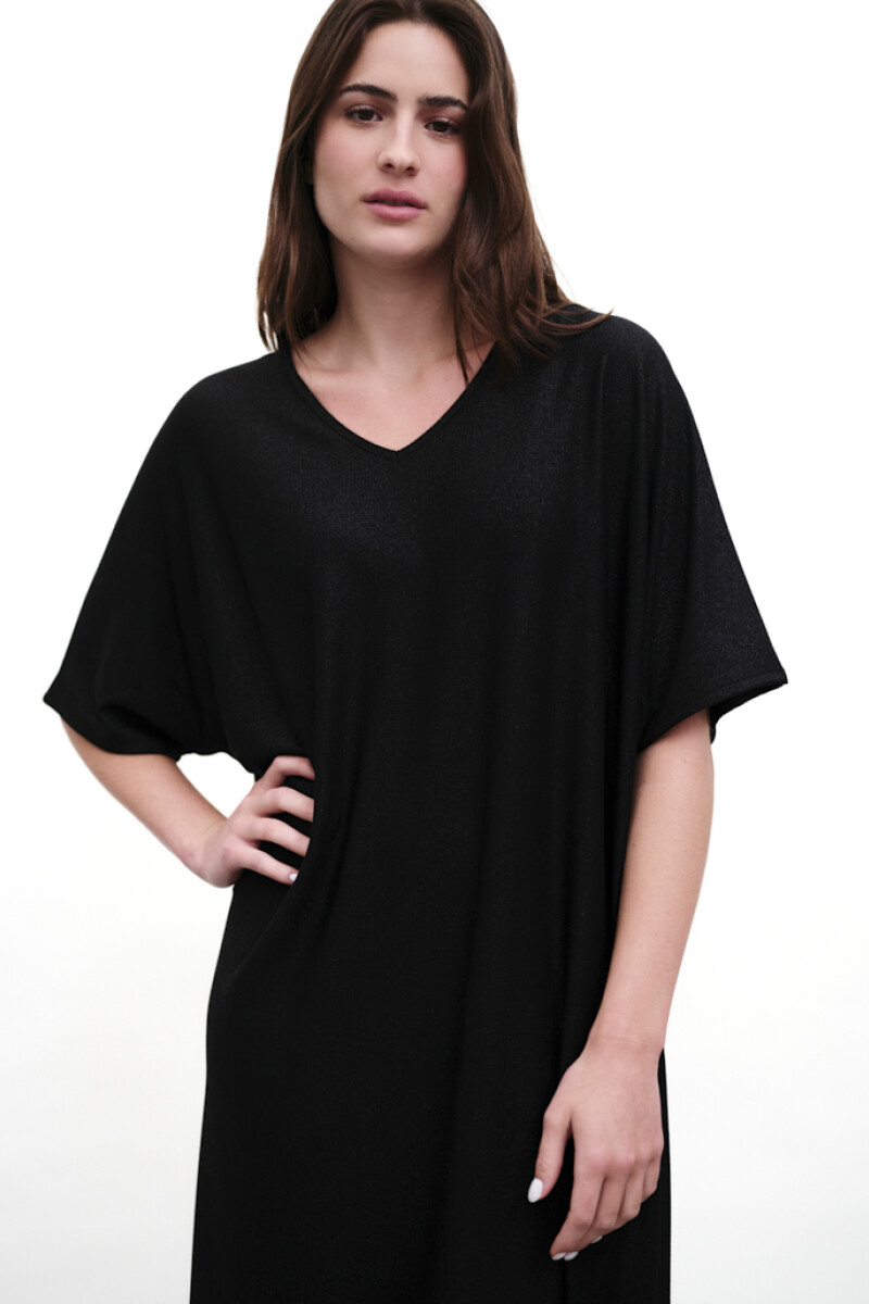 Vestido Lurex Goya Negro