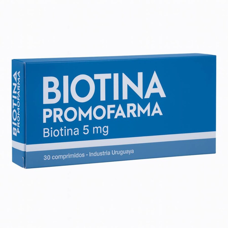 Biotina 5 mg 30 Comprimidos – Promofarma Biotina 5 mg 30 Comprimidos – Promofarma