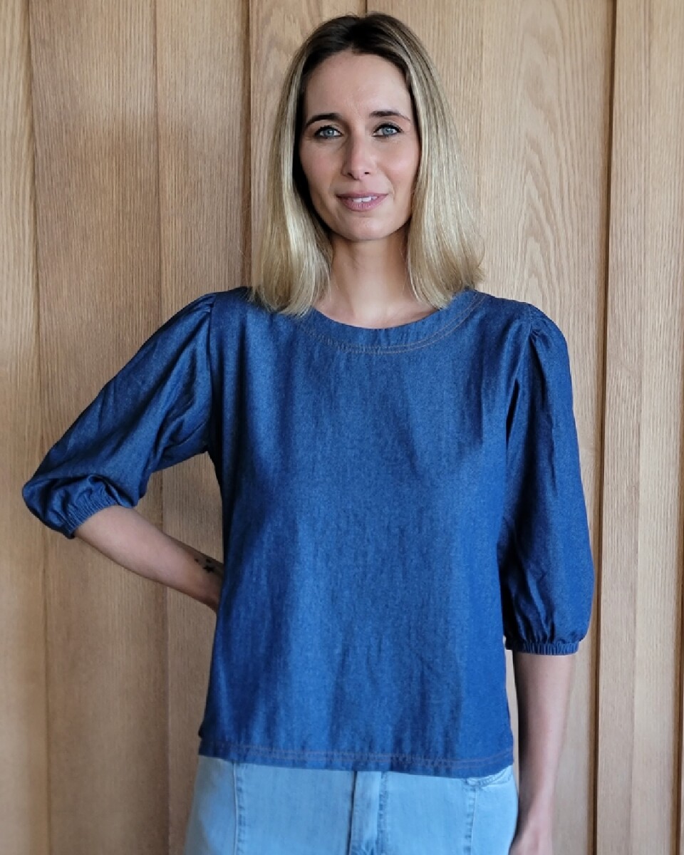 Remera Rose - Denim Azul 