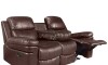 Sillón reclinable 3 cuerpos - Pu MR2138 Marrón
