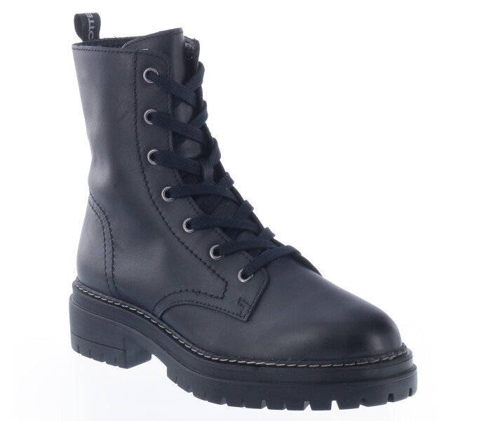 Bota acordonada Preto