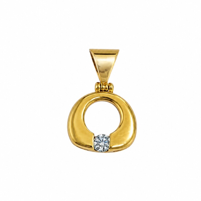 Colgante en Oro con piedra Agua marina Colgante en Oro con piedra Agua marina