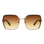 Lentes de sol De Acero Inoxidable Cuadrado Premium Marrón/Marrón