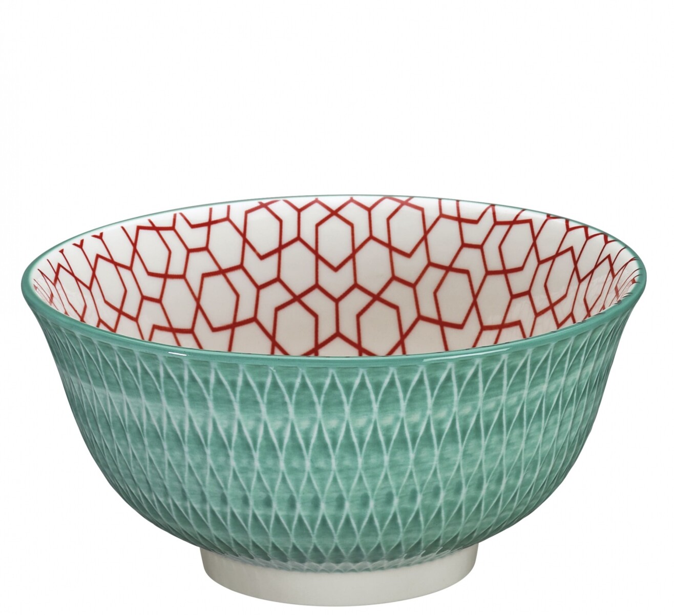 Bowl AMICI rombos turquesas 18 cm 