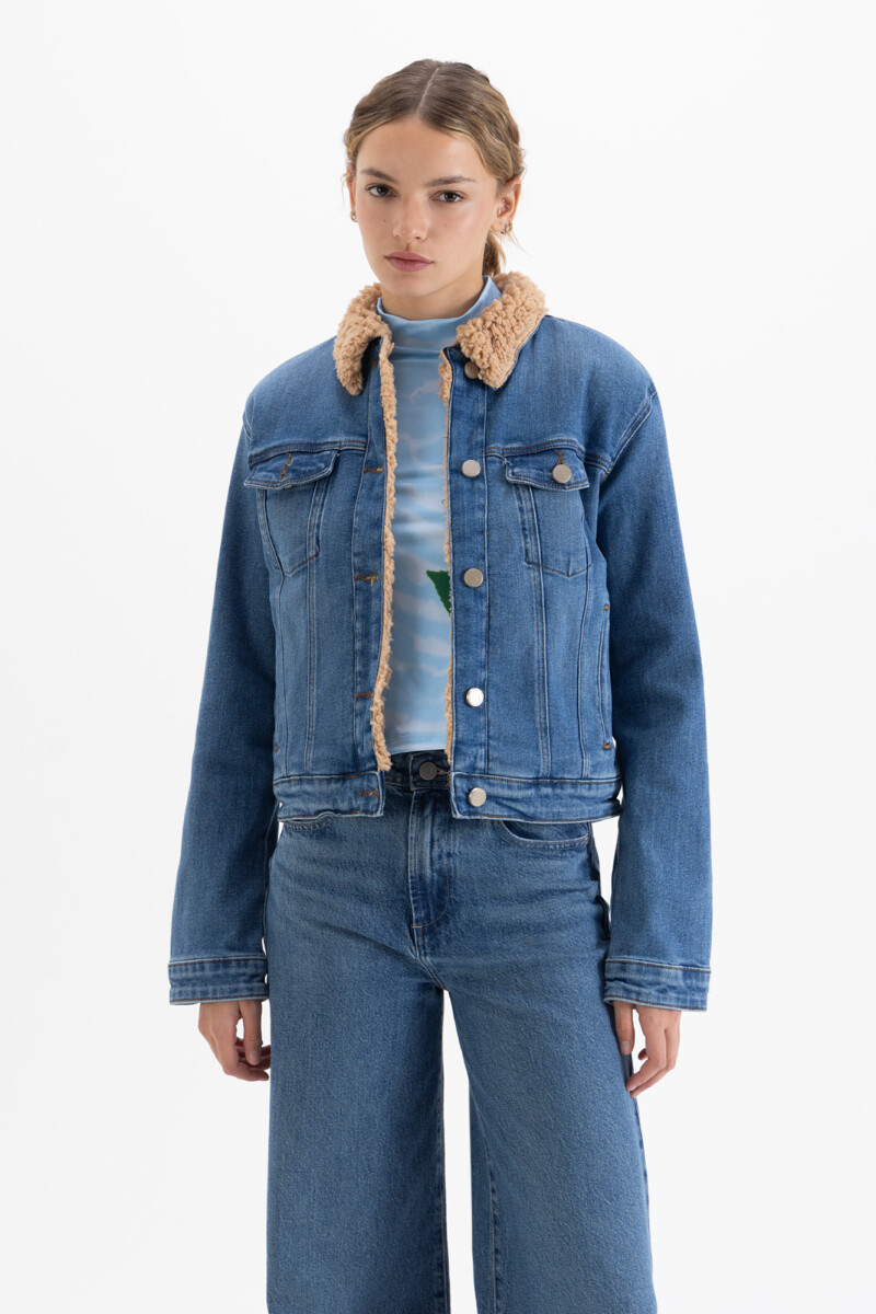 CAMPERA TRUCKER CLASSIC Azul