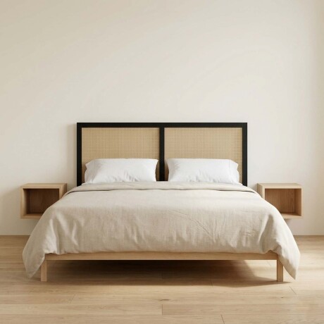 RESPALDO QUEEN MADERA NATURAL-BEIGE BERNADETTE