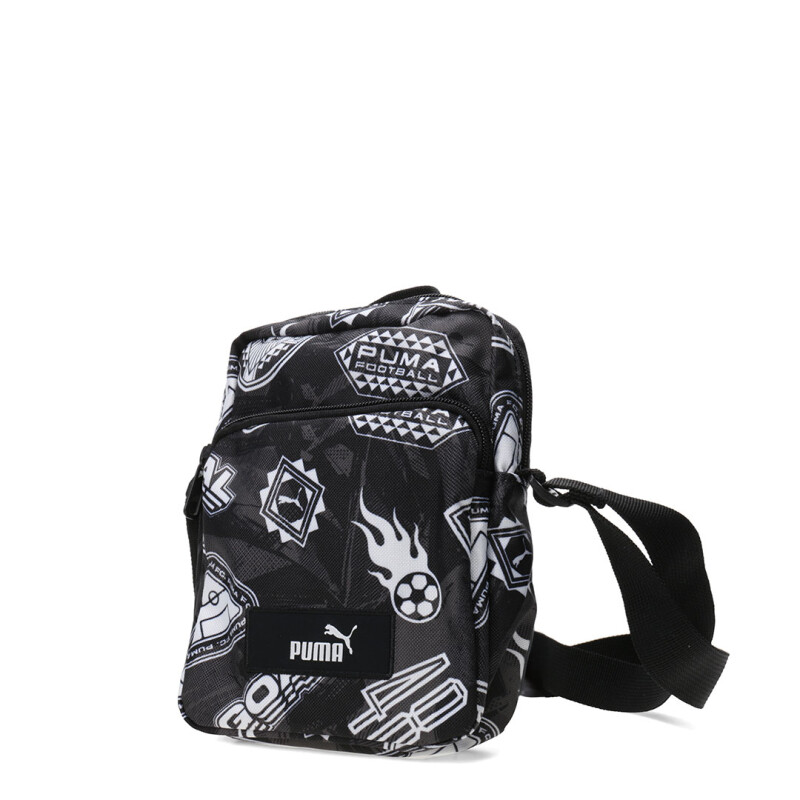 Cartera Puma Academy Aop Portable Negro - Blanco