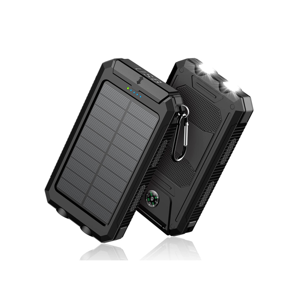Power Bank Solar Cargador Portatil Con 2 Usb 10000 Mah 