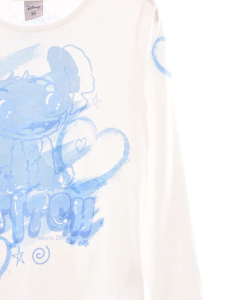 REMERA STITCH CUTE OFF WHITE