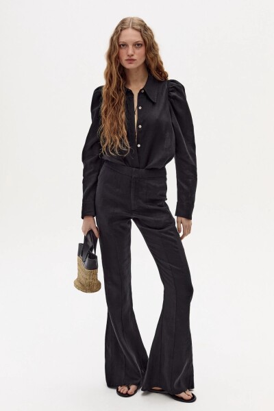 PANT EMILIA LINEN Negro