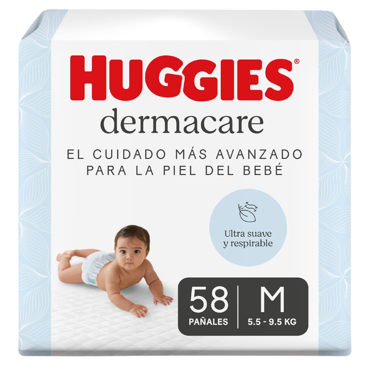 Pañales Huggies Dermacare Talle M 58 Uds. 