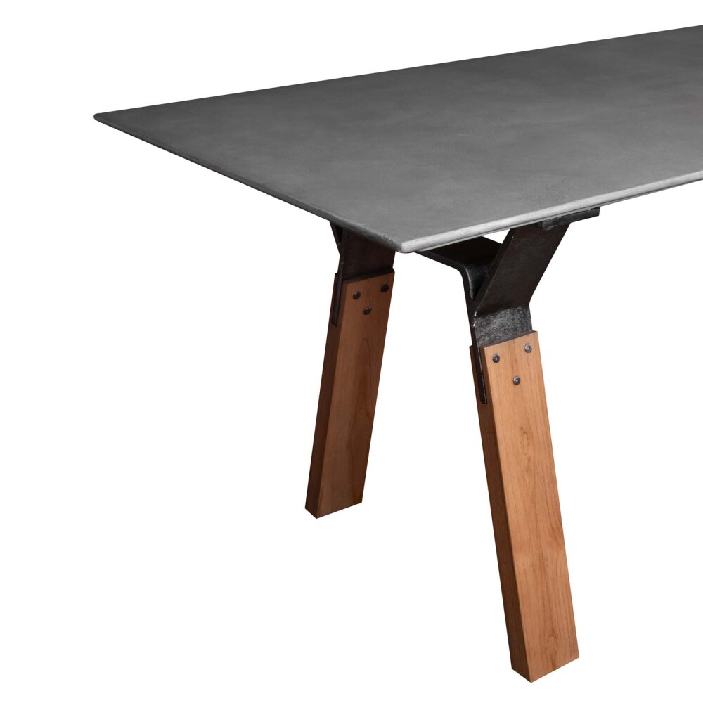 MESA DE COMEDOR CONCRETO GRIS CEMENTO