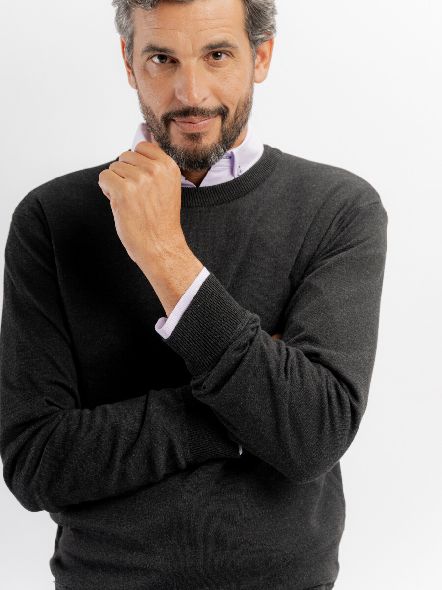 Buzo escote V Sauce - gris oscuro 