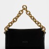 Mini Bag Bloom En Cuero Gamuza Negro