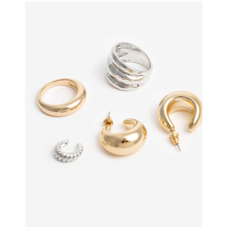 Bijouterie Set Metal Dorado