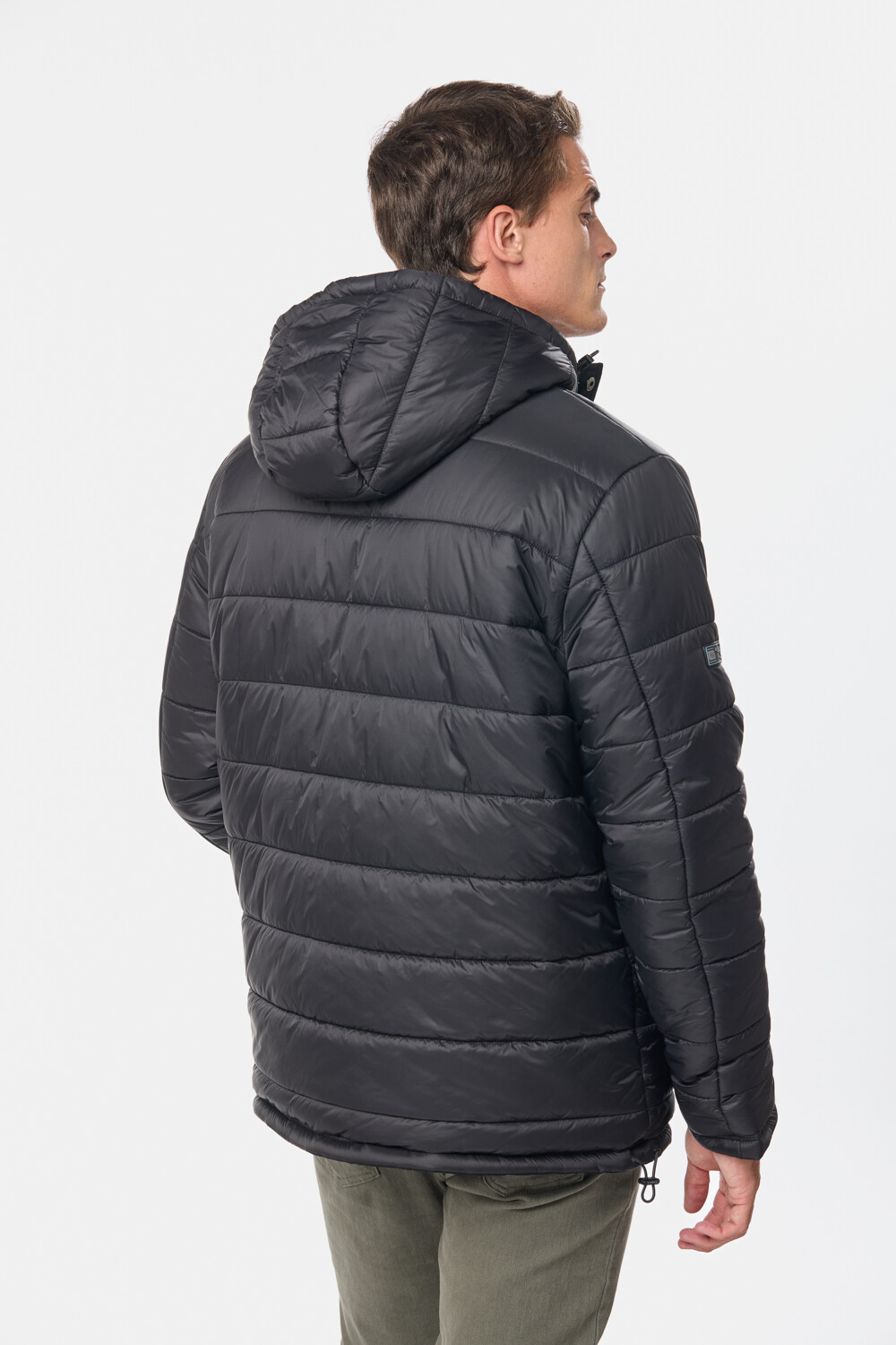 CAMPERA REVERSIBLE CAPITONEADA Negro