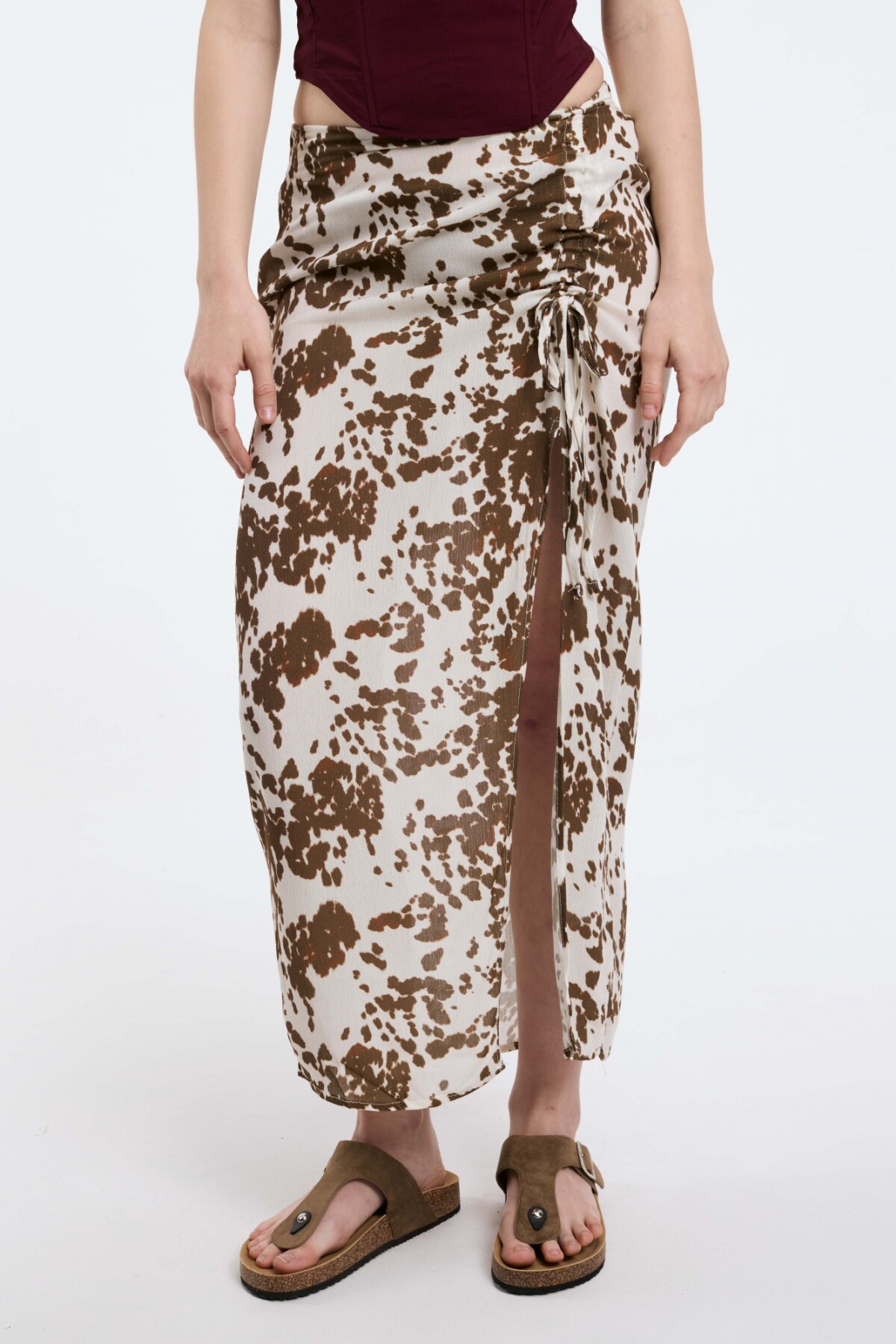 Pollera Anna Cow Print