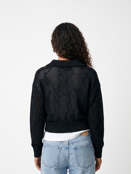CARDIGAN PELARA NEGRO