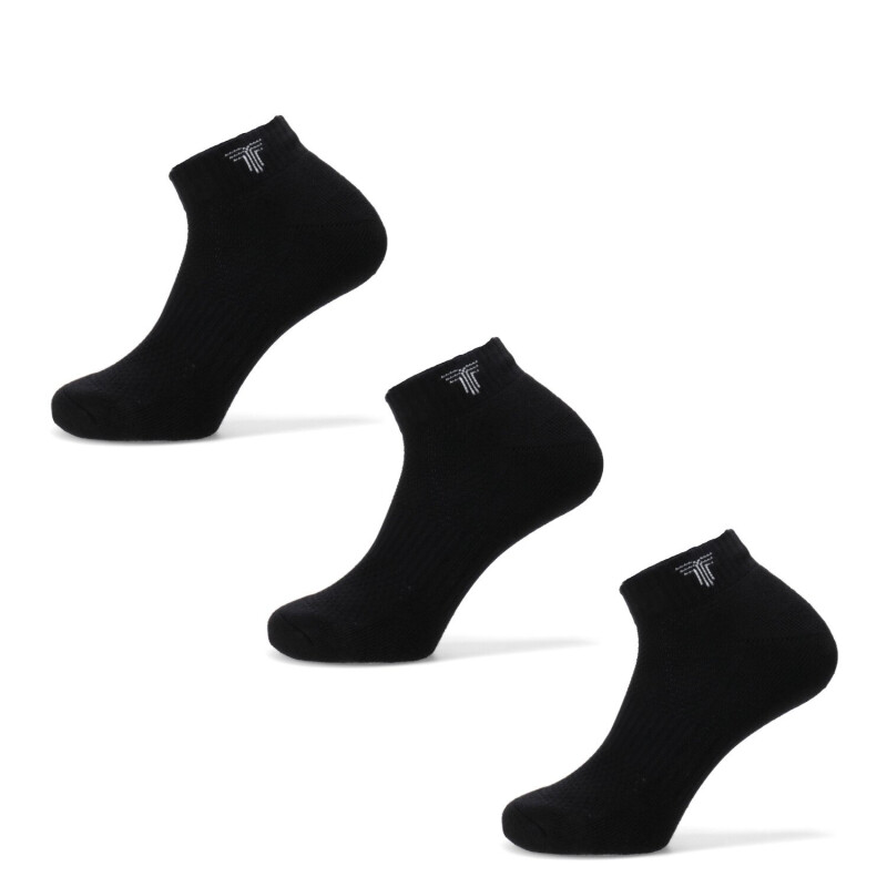 Medias Unisex Tiffosi Soquete Tripack Negro