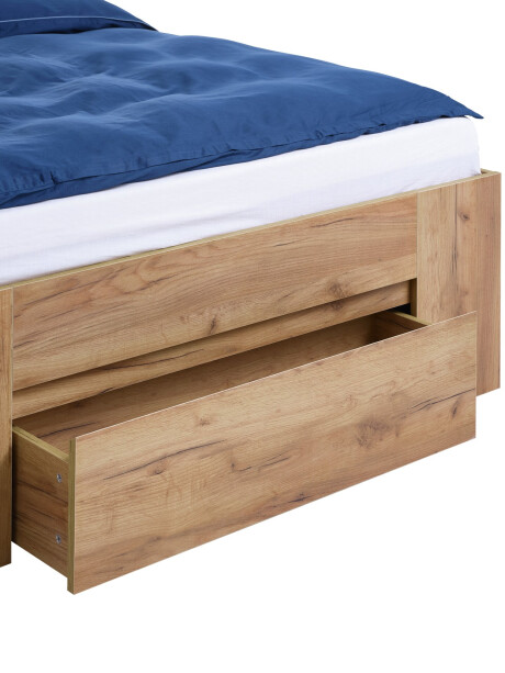 Estructura cama 160x200 LIMFJORDEN 3 cajones roble Estructura cama 160x200 LIMFJORDEN 3 cajones roble