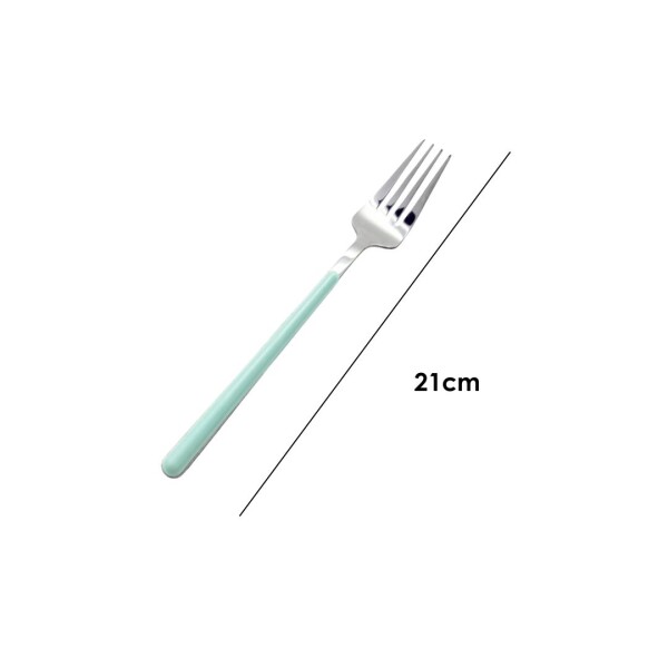 Cubierto celeste tenedor