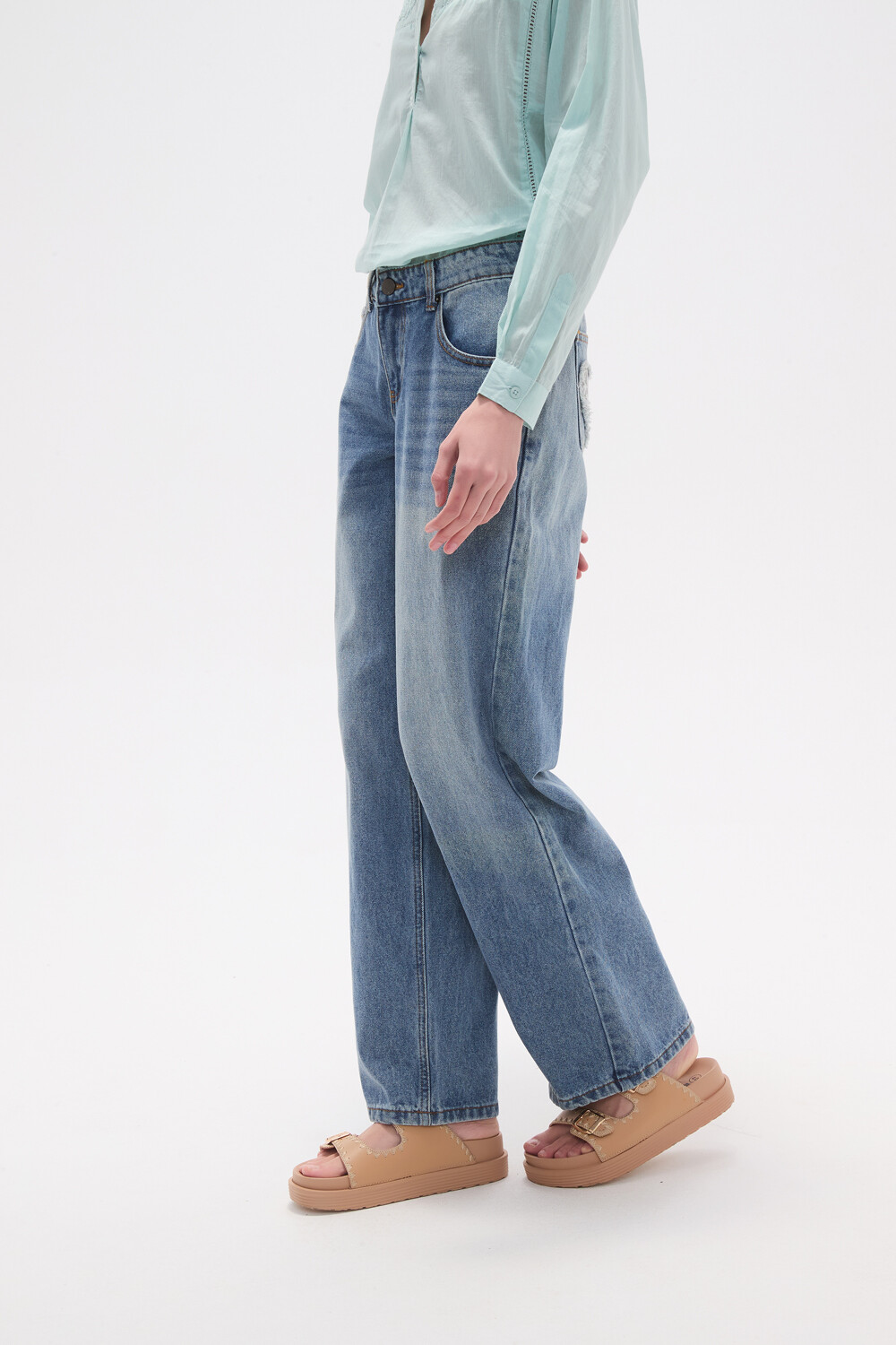 Pantalon Alenca Azul Claro