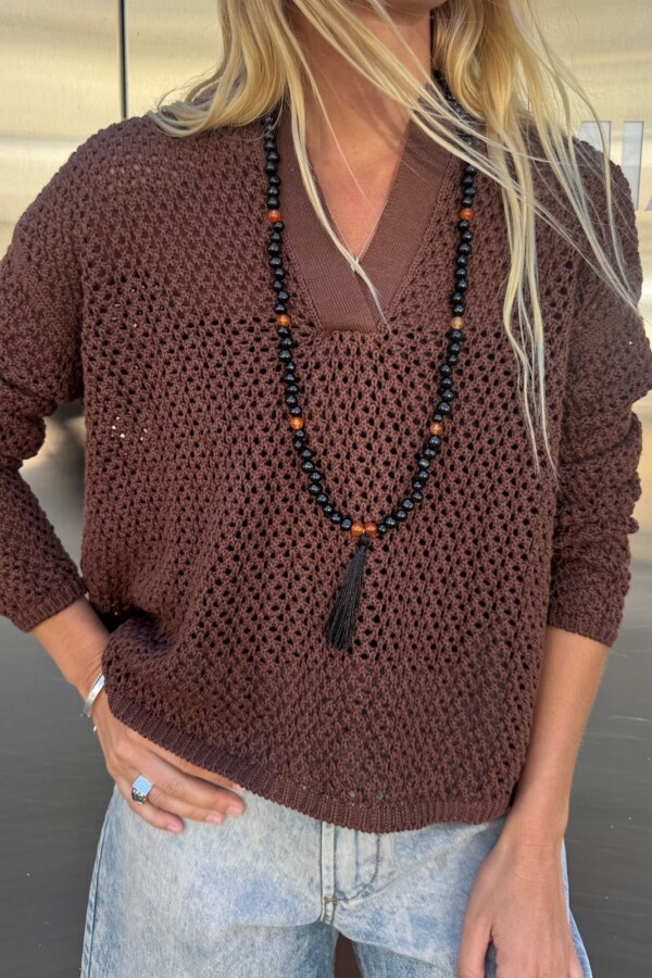 Buzo Myro calado Chocolate