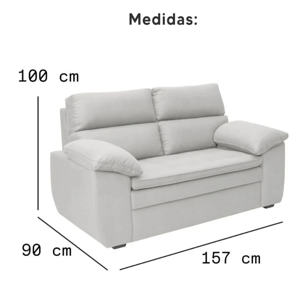 Sillón Ferrari 2 Cuerpos GRIS