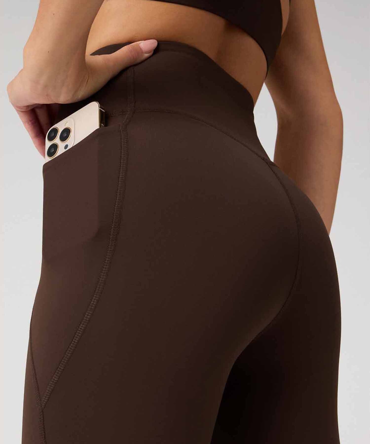 Leggings Flare Oasis PureLuxe High-Waisted Crossover Mujer Cacao