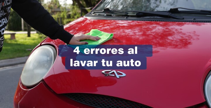 4 errores al lavar tu auto