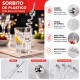 Sorbito bola de disco TRANSPARENTE