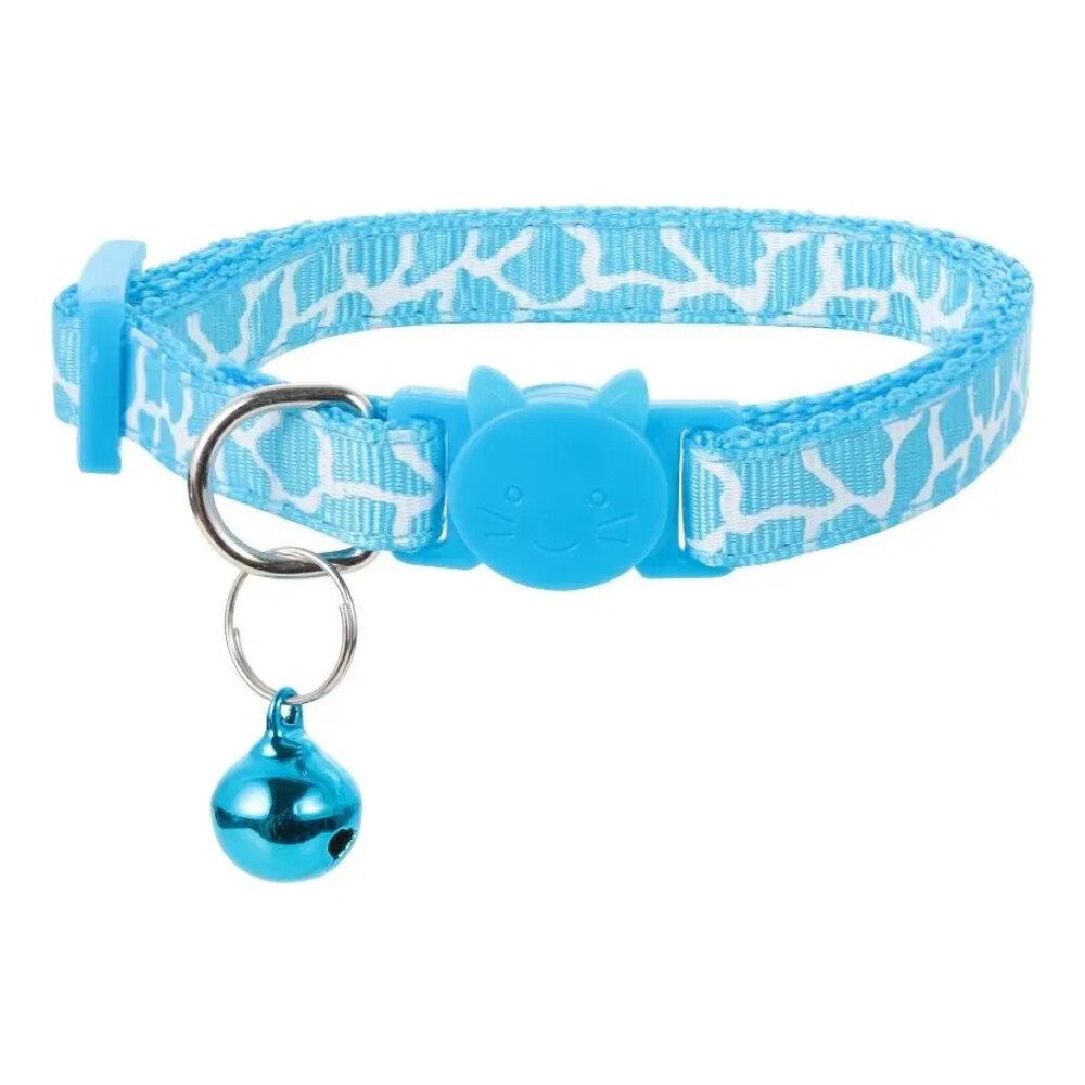 Collar Para Gatos Animal Print Con Cascabel CELESTE