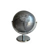 Globo Terraqueo Metal 23x31cm - Plateado Globo Terraqueo Metal 23x31cm - Plateado
